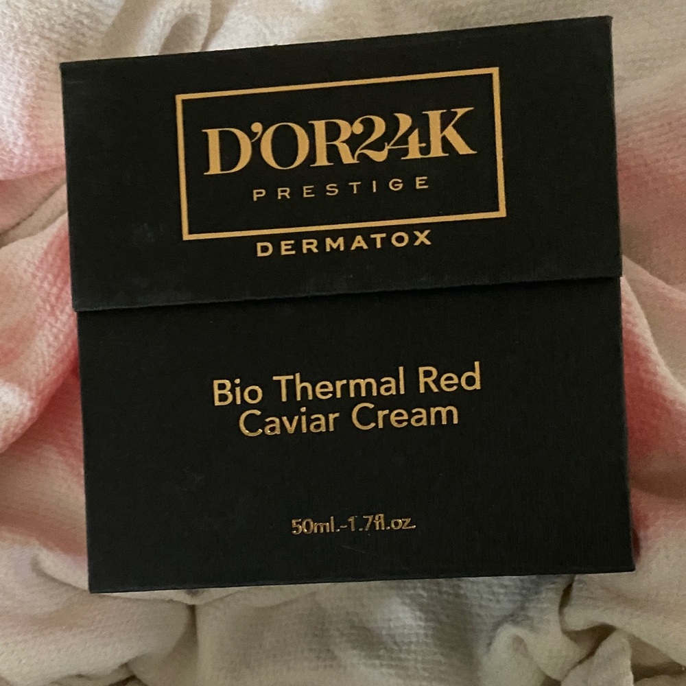 D'Or Skincare Bio Thermal Red Caviar Cream - Black and Gold